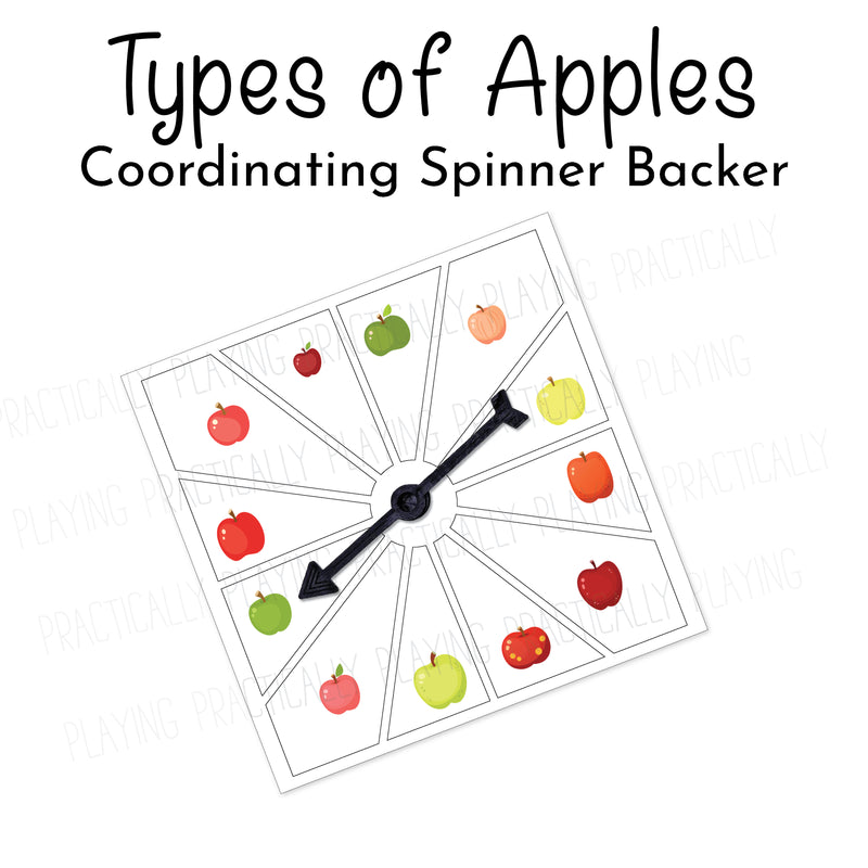 Types of Apples Game Essentials Pack: Printable Insert, Game and Loose Parts Pack- CRICUT PRINT AND CUT