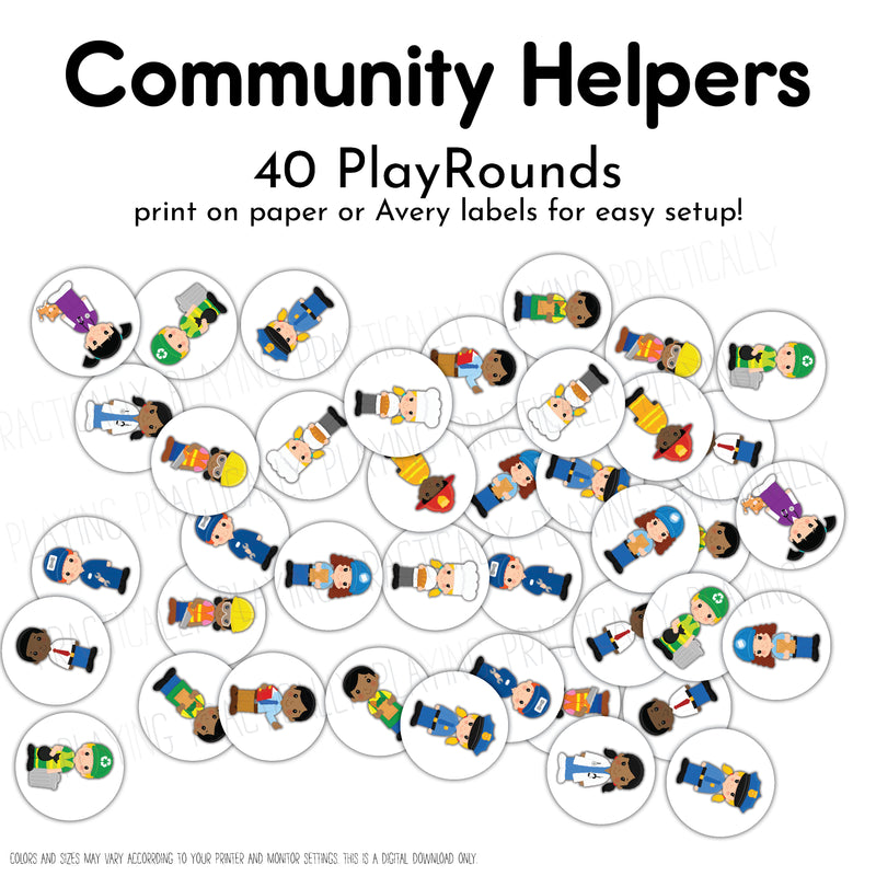 Community Helpers Game Essentials Pack: Printable Insert, Game and Loose Parts Pack