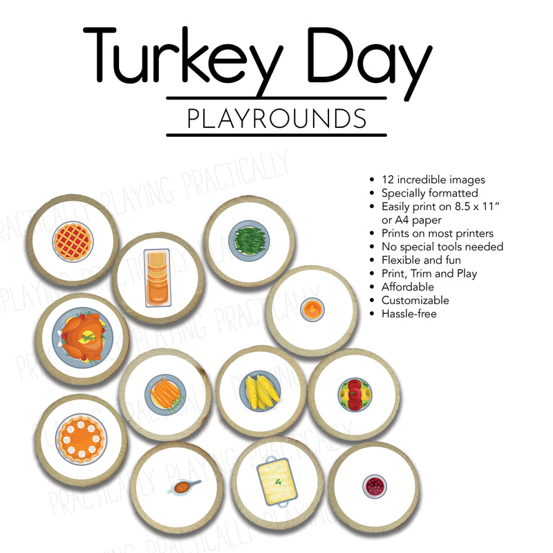 Turkey Day Action Pack: Printable Inserts and Loose Parts