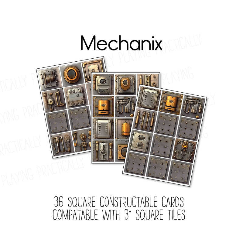 Mechanix Constructables Mega Builder Kit: Printable Tiles and Playmats