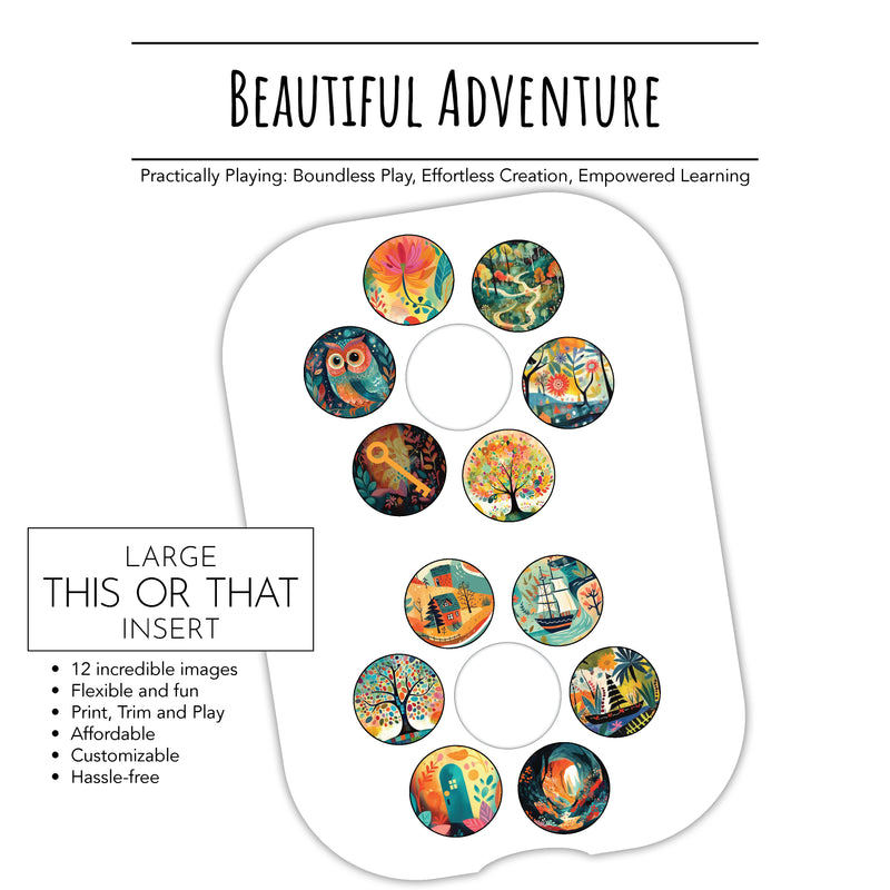 Beautiful Adventure Action Pack Action Pack: Printable Inserts and Loose Parts