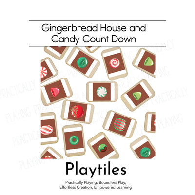 Gingerbread House and Candy Countdown Action Pack: Printable Inserts and Loose Parts