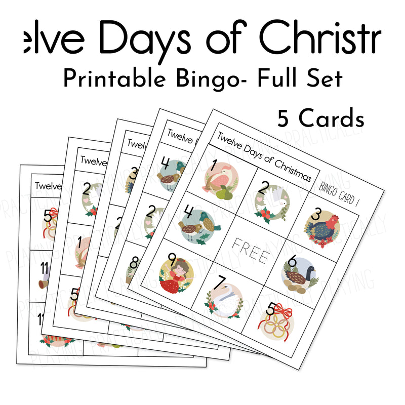 12 Days of Christmas Game Essentials Pack: Printable Insert, Game and – Practically Playing 12-days-of-christmas-game-essentials-pack-printable-insert-game-and-practically-playing