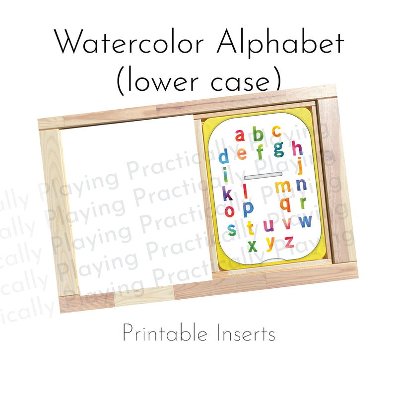 Watercolor Lower Case Alphabet Action Pack