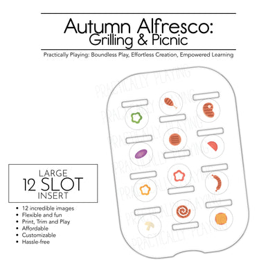 Autumn Alfresco Grilling and Picnic Action Pack: Printable Inserts and Loose Parts Action Pack: Printable Inserts and Loose Parts