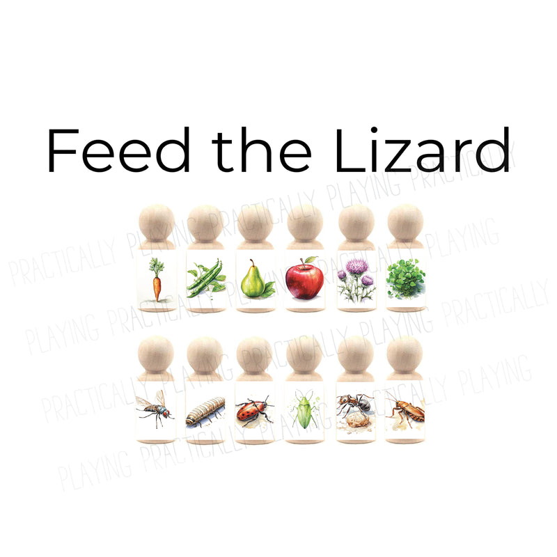 Feed the Lizard Drop and Learn Activity Pack Drop and Learn Activity Pack