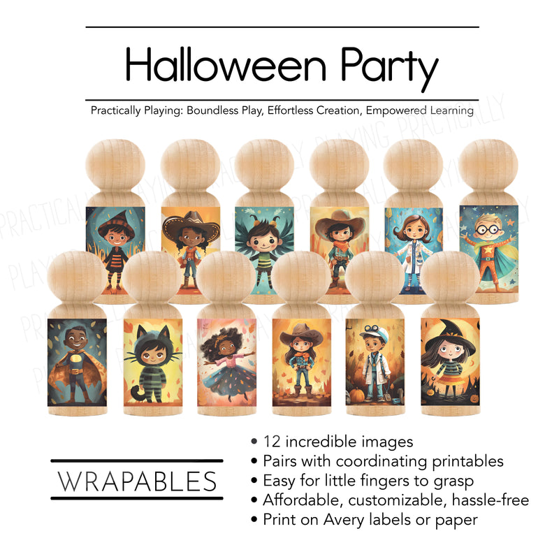 Halloween Party Action Pack: Printable Inserts and Loose Parts